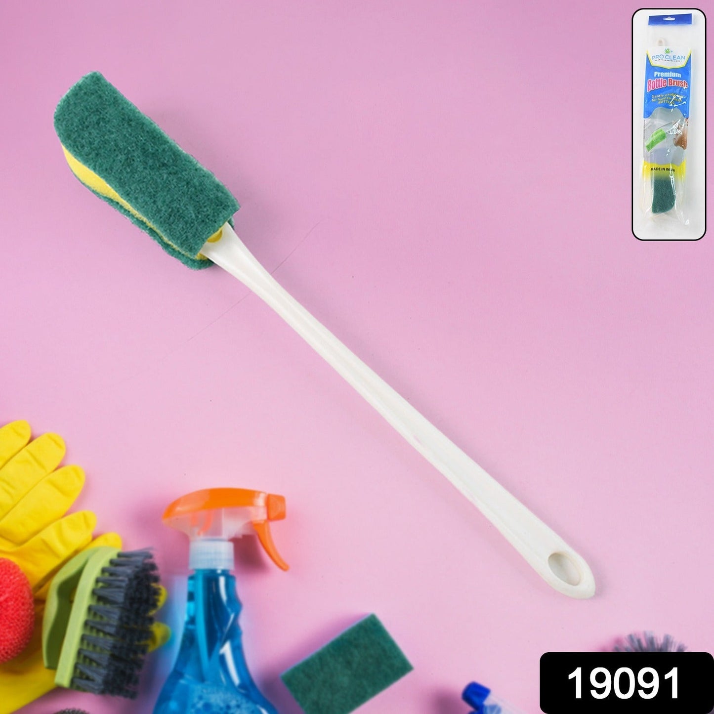 Long Handle Bottle Cleaning Brush – Deep Clean with Scratch-Free Design