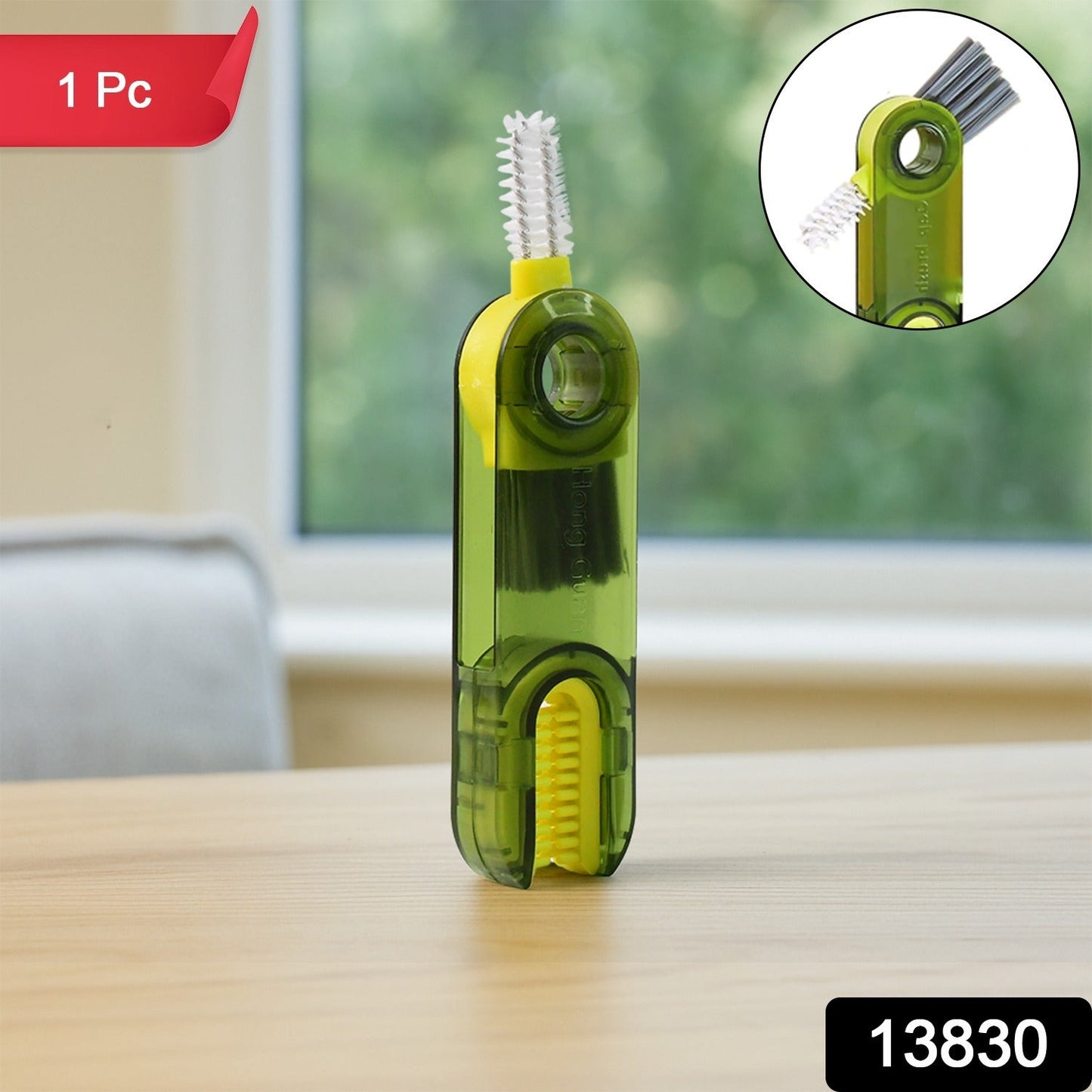 Multipurpose Cleaning Brush – Dual Head Scrubber for Bottles & Straws