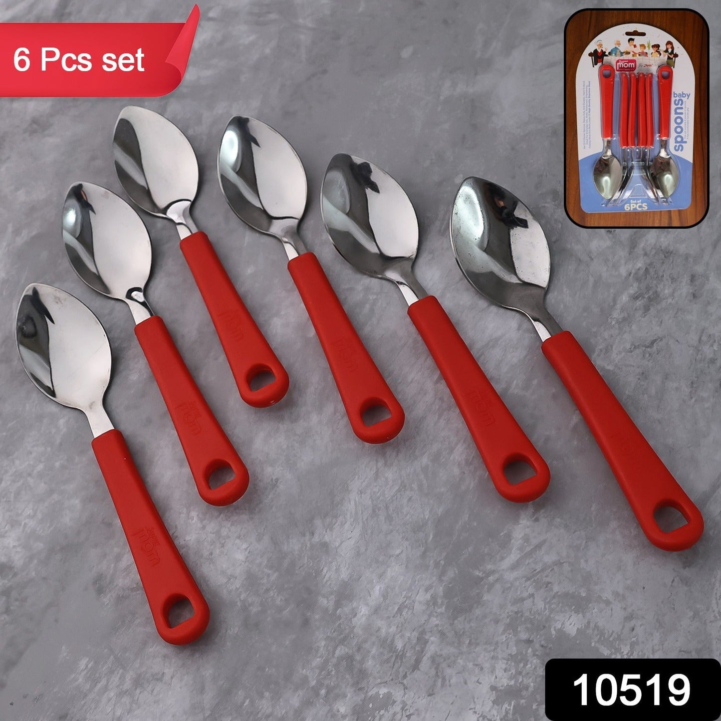 Baby Feeding Spoon Set – Durable Stainless Steel 6-Piece Set