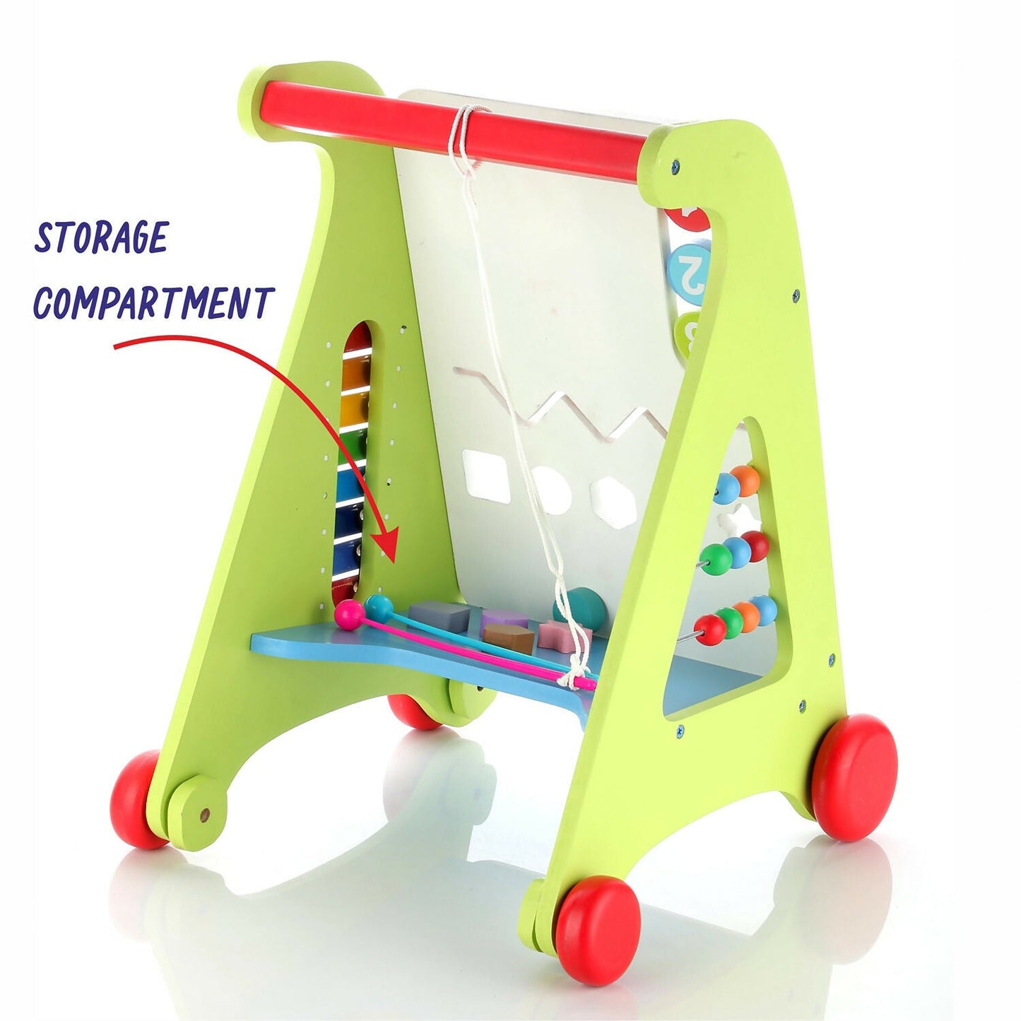 Wooden Baby Walker – Encourages First Steps & Motor Skills