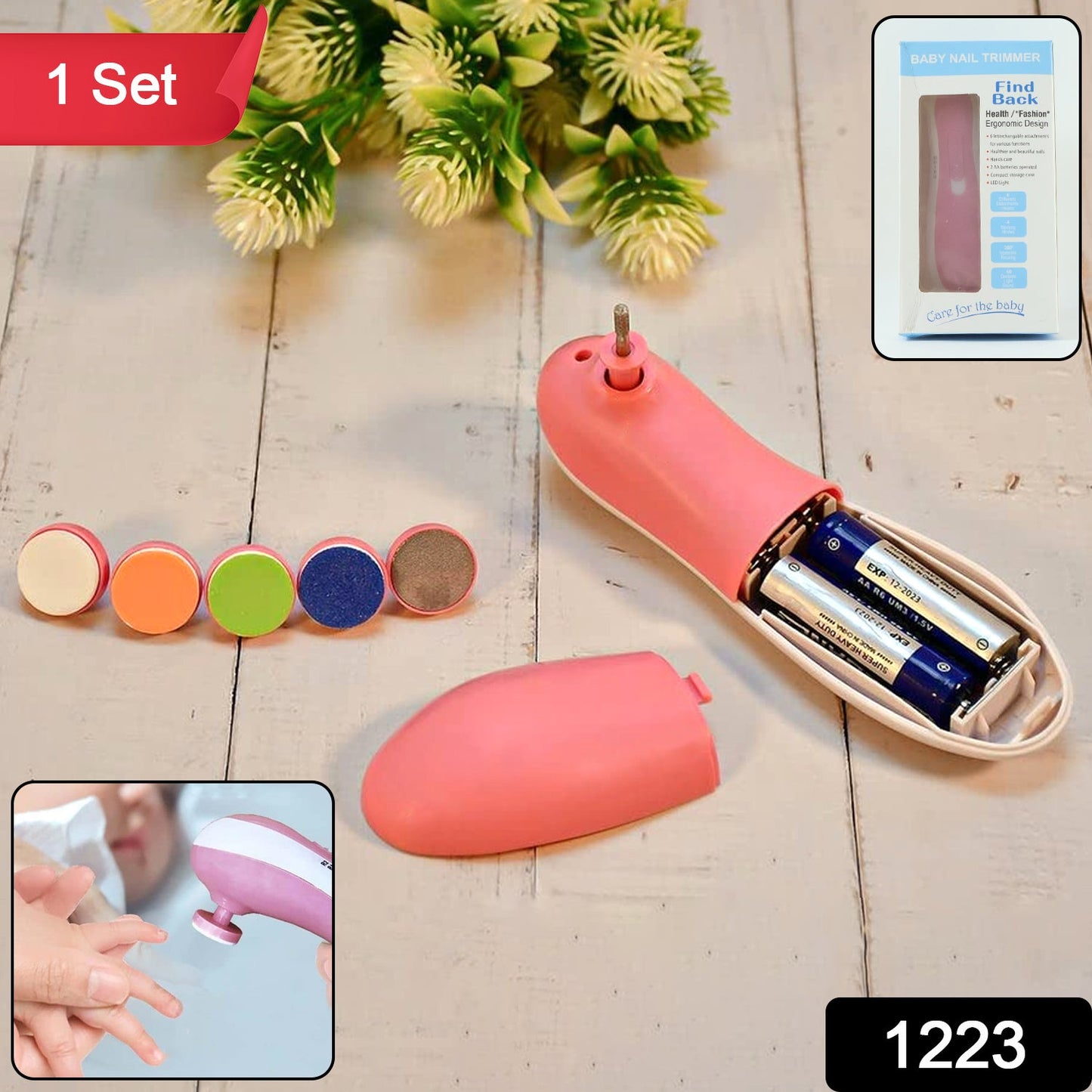 Electric Baby Nail Trimmer – Gentle 6-in-1 Care | Babyova