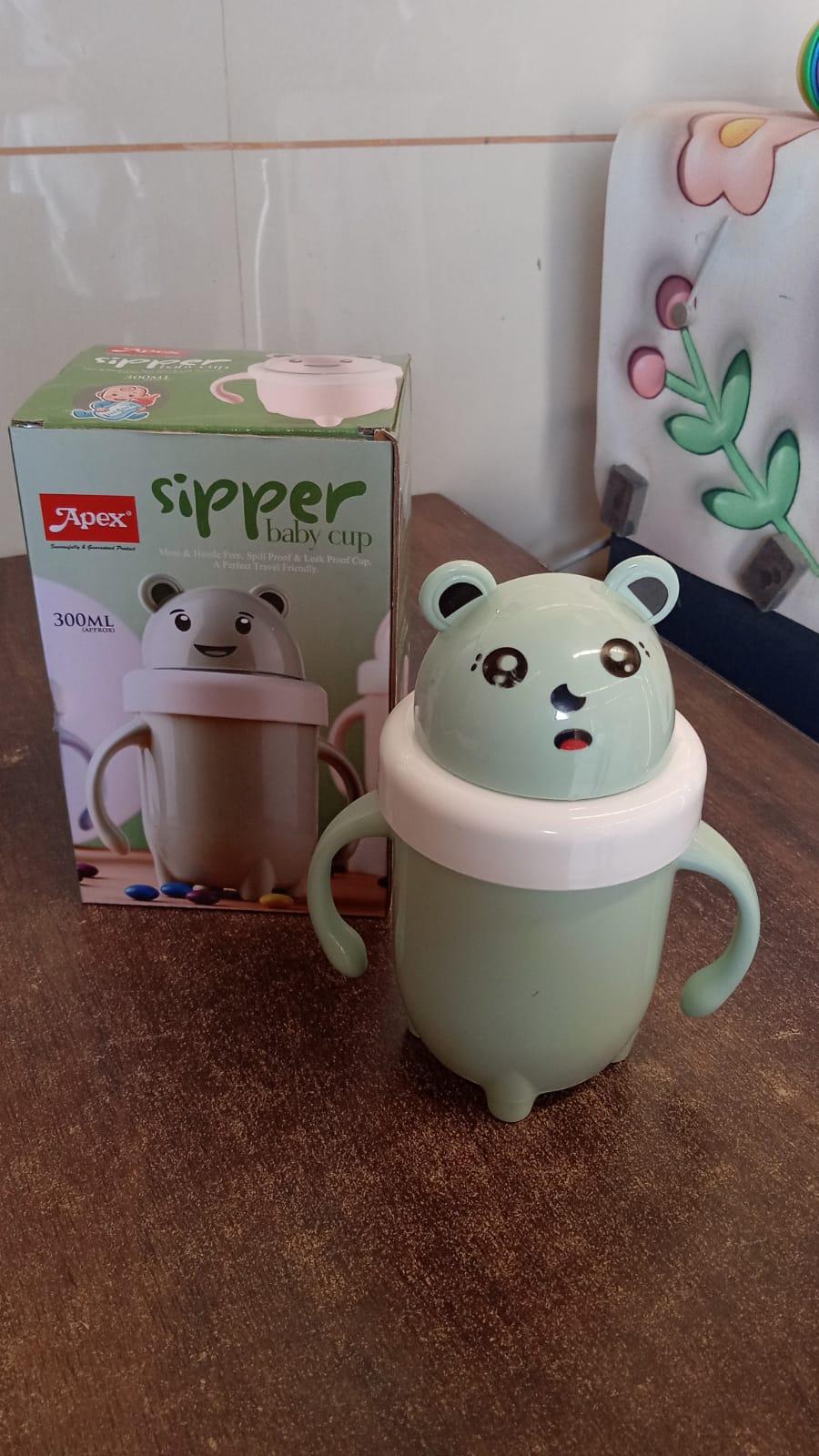 Sipper Baby Training Cup – Leak & Spill Proof 300ML Handle Design