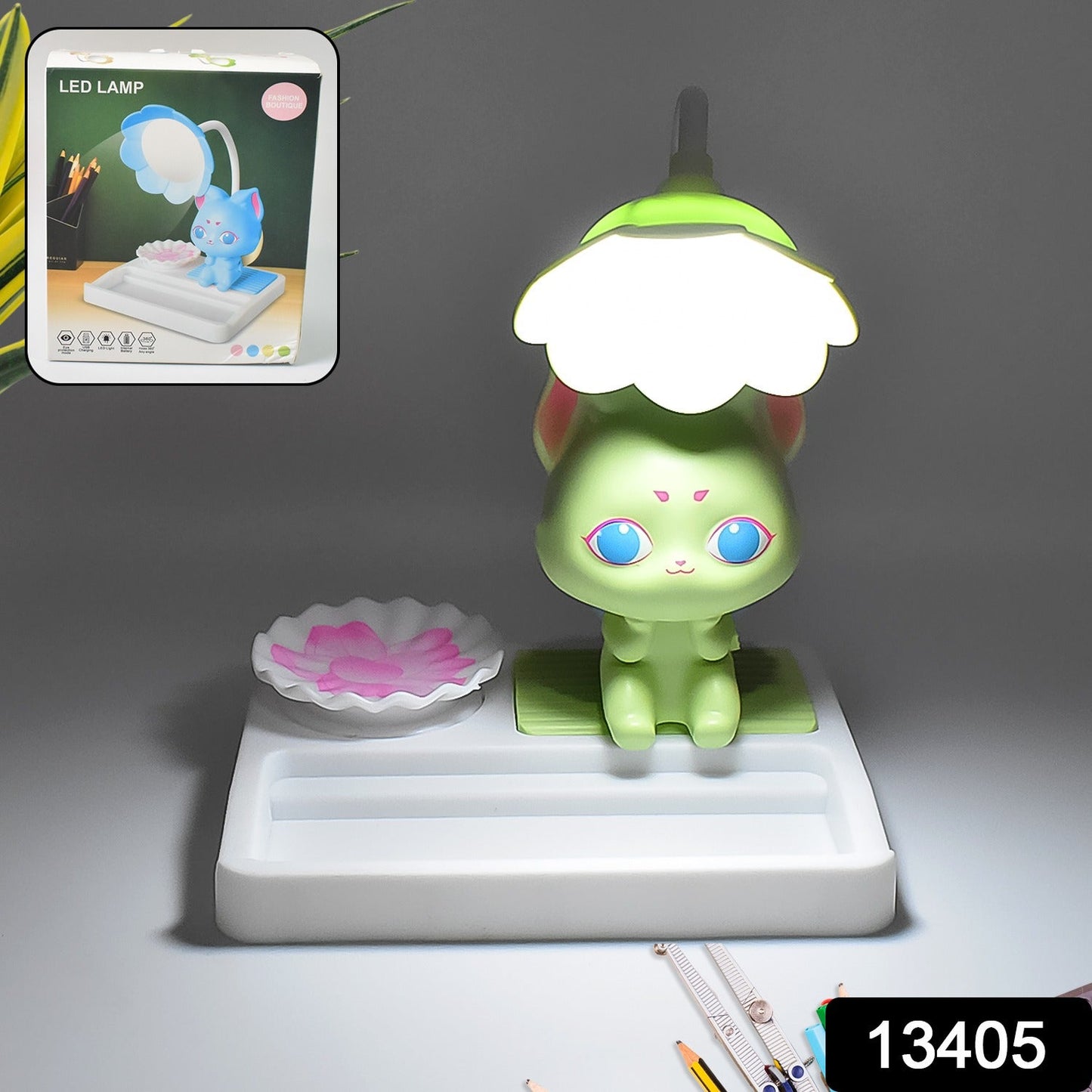 Kids LED Desk Lamp – Cute Cartoon Eye-Protection | Deodap