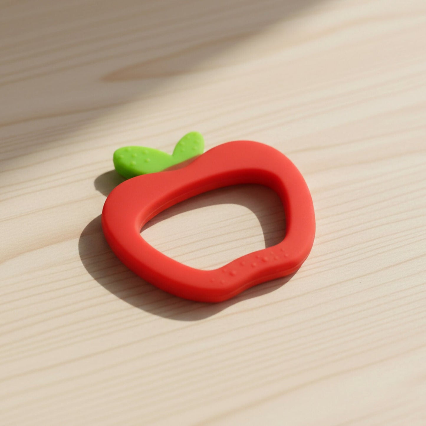 Silicone Baby Teether – Apple Shape for Soothing Gum Relief