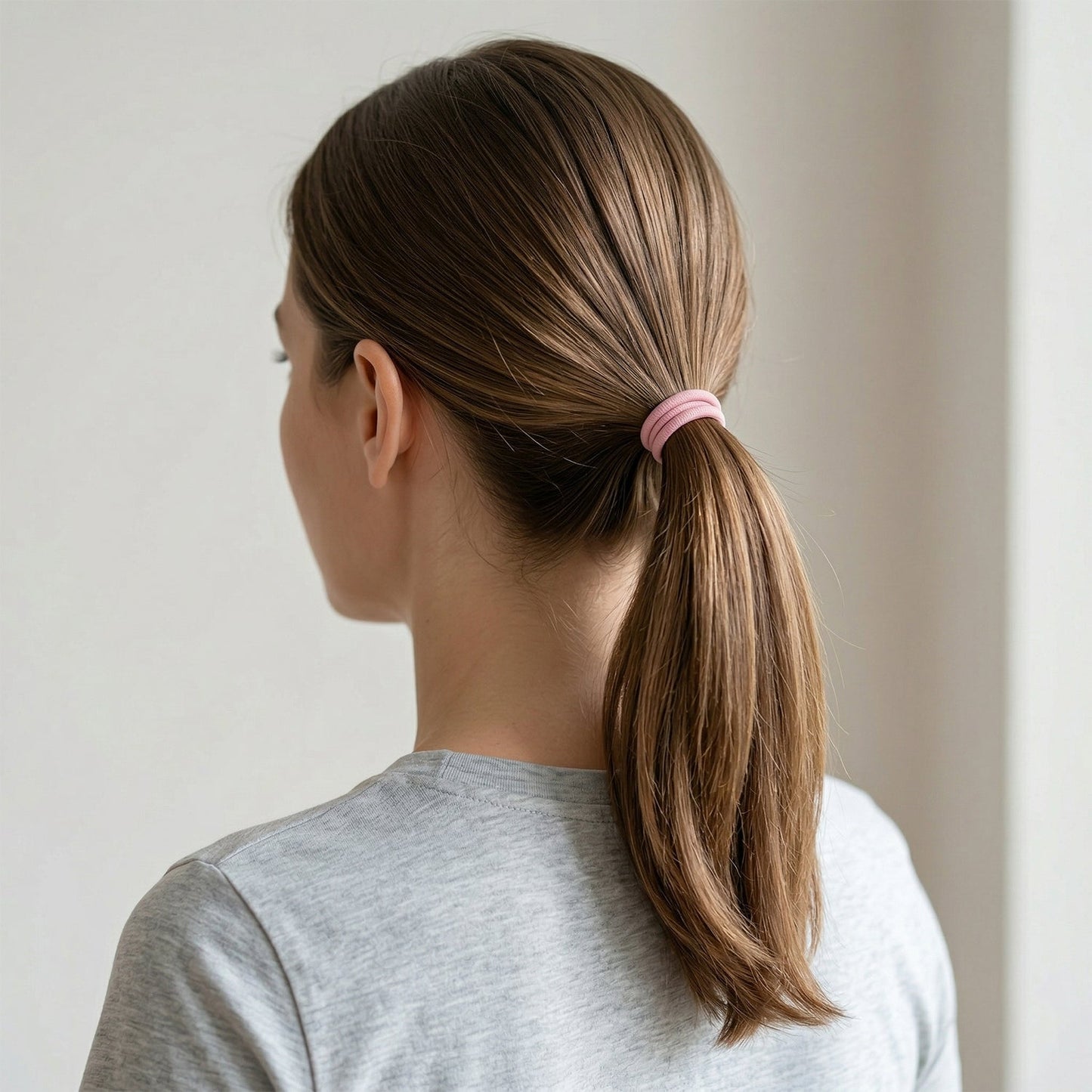Elastic Hair Bands – Soft & Strong Grip for All Hair Types (40 Pc)