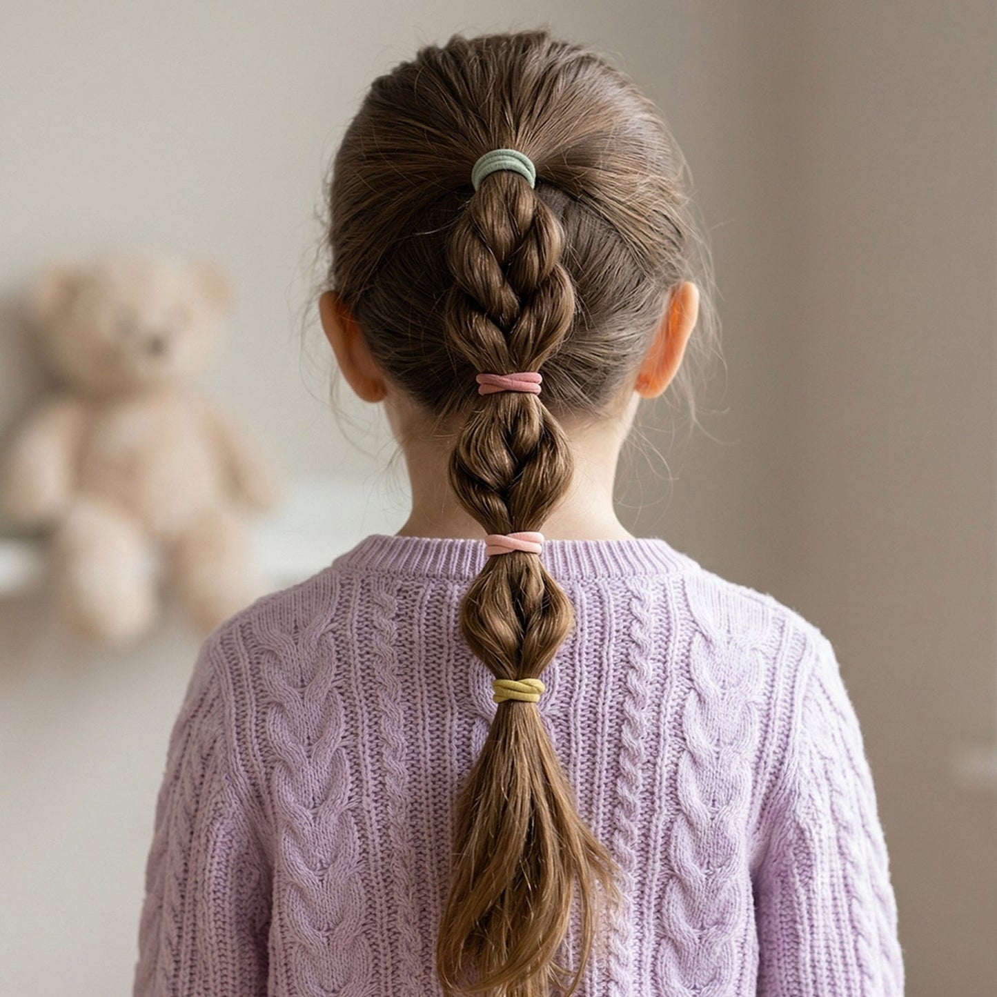 Elastic Hair Bands – Soft & Strong Grip for All Hair Types (40 Pc)
