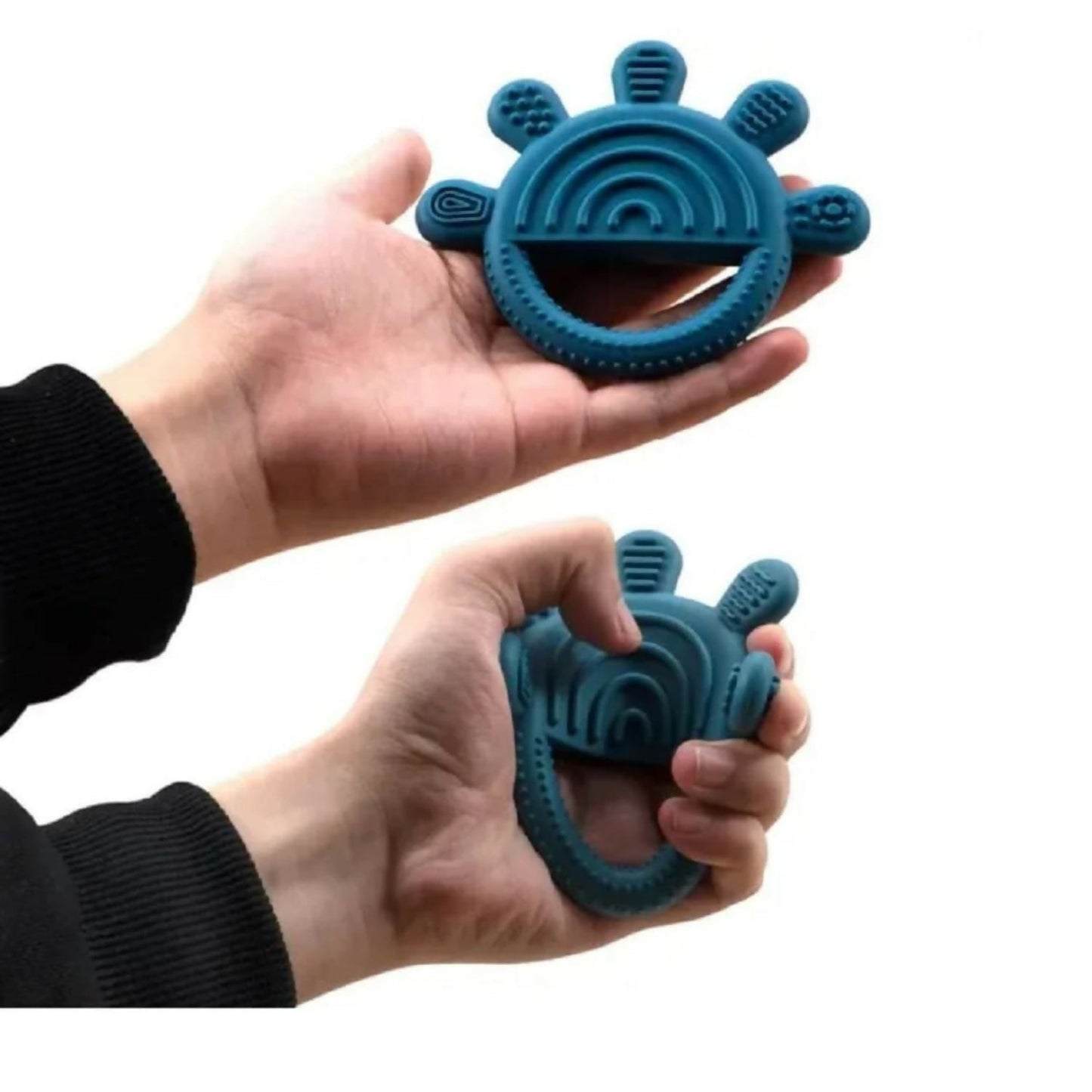 Silicone Baby Teether – Hand-Shaped for Gentle Gum Relief