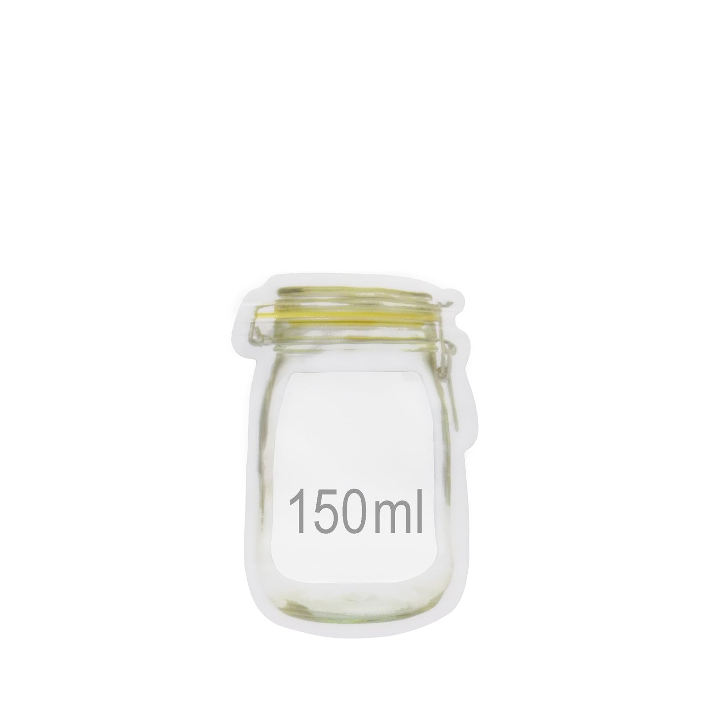 Reusable Food Storage Pouch – Airtight Mason Jar Zipper 150ml | Organivo