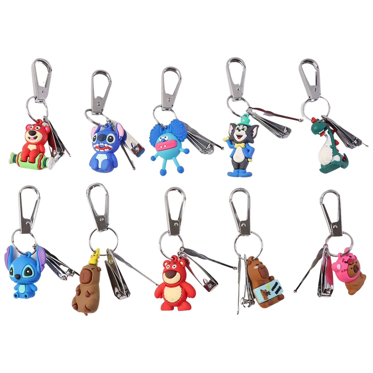 Cartoon Nail Cutter Keychain – Compact Mini Nail Clipper
