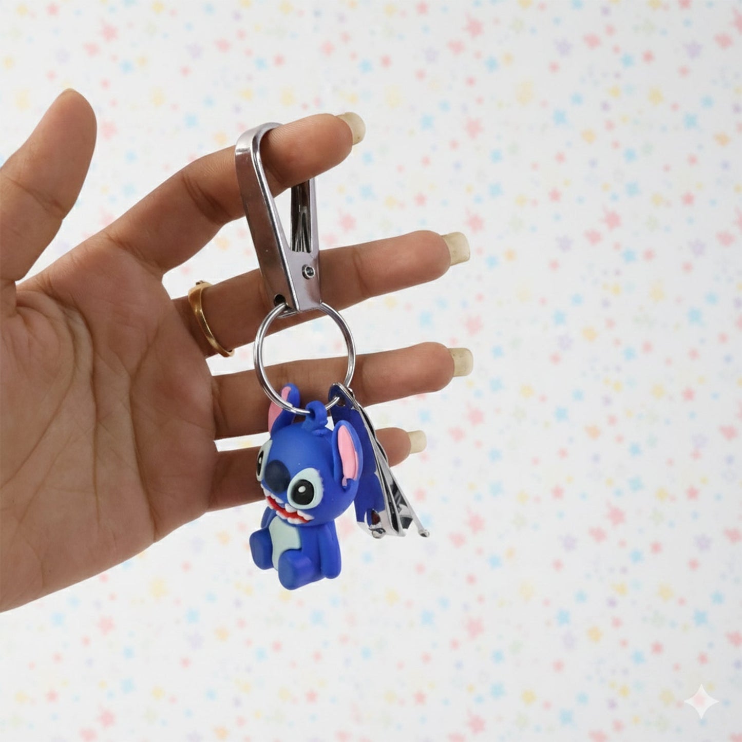 Cartoon Nail Cutter Keychain – Compact Mini Nail Clipper