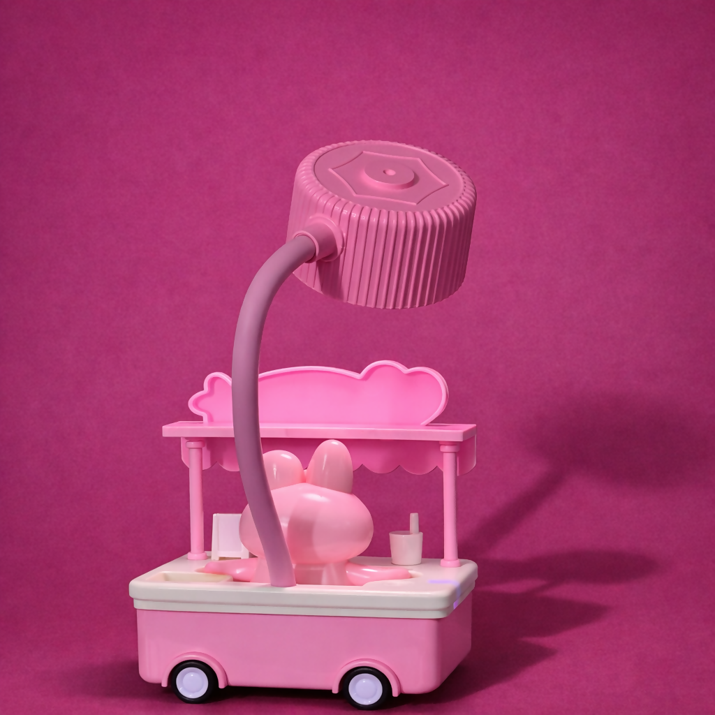Ice Cream Cart Night Lamp – Adjustable Flexible Neck Kids Desk Light