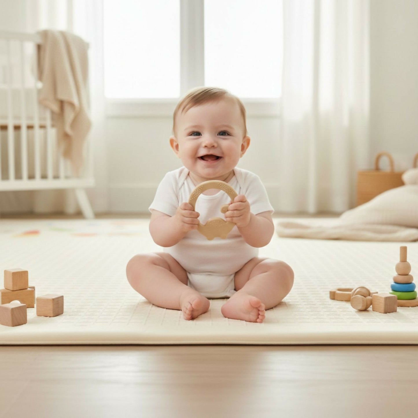 Dinosaur Baby Teether – Soothes Gums with Safe Silicone