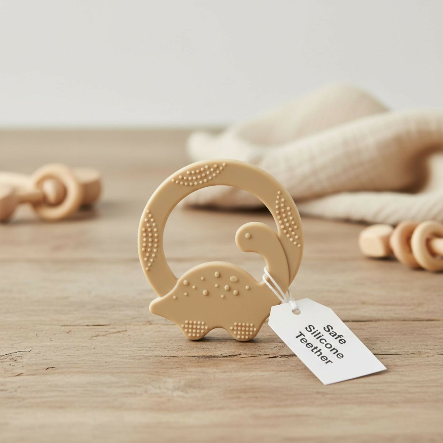 Dinosaur Baby Teether – Soothes Gums with Safe Silicone