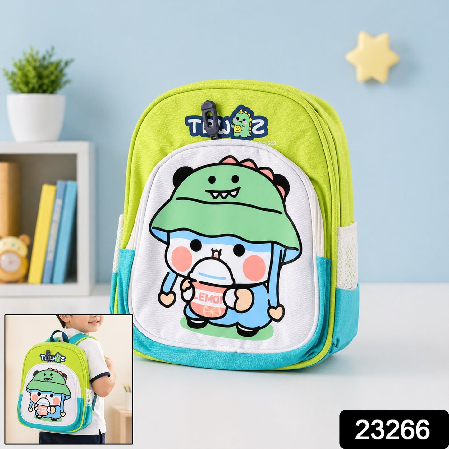 Kids Sling Backpack – Lightweight Cartoon Design for Daily Use