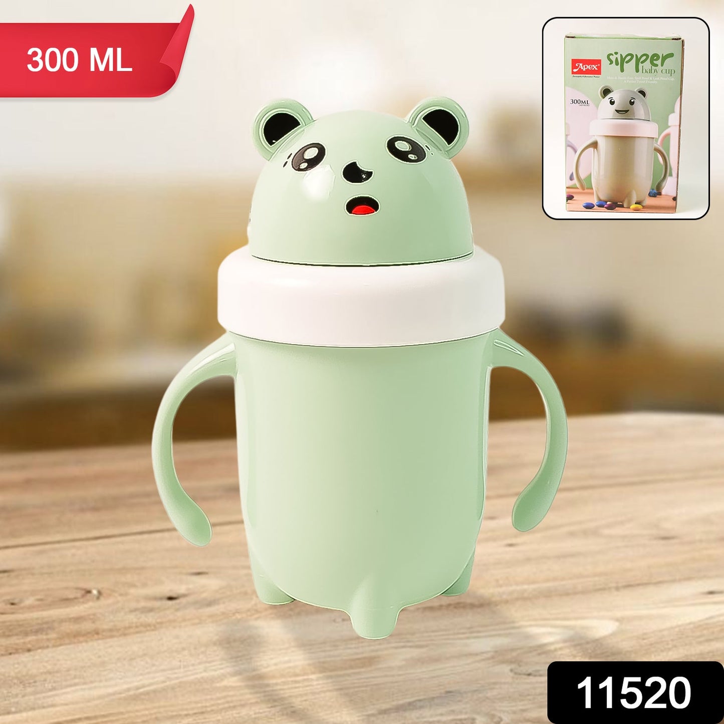 Sipper Baby Training Cup – Leak & Spill Proof 300ML Handle Design