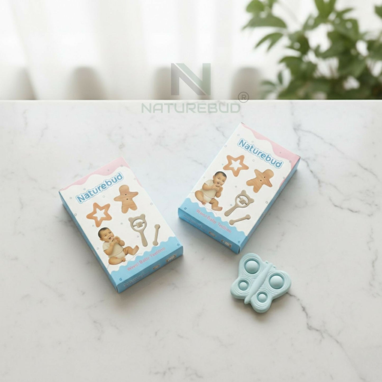 Silicone Butterfly Teether – Safe & Soothing Baby Toy