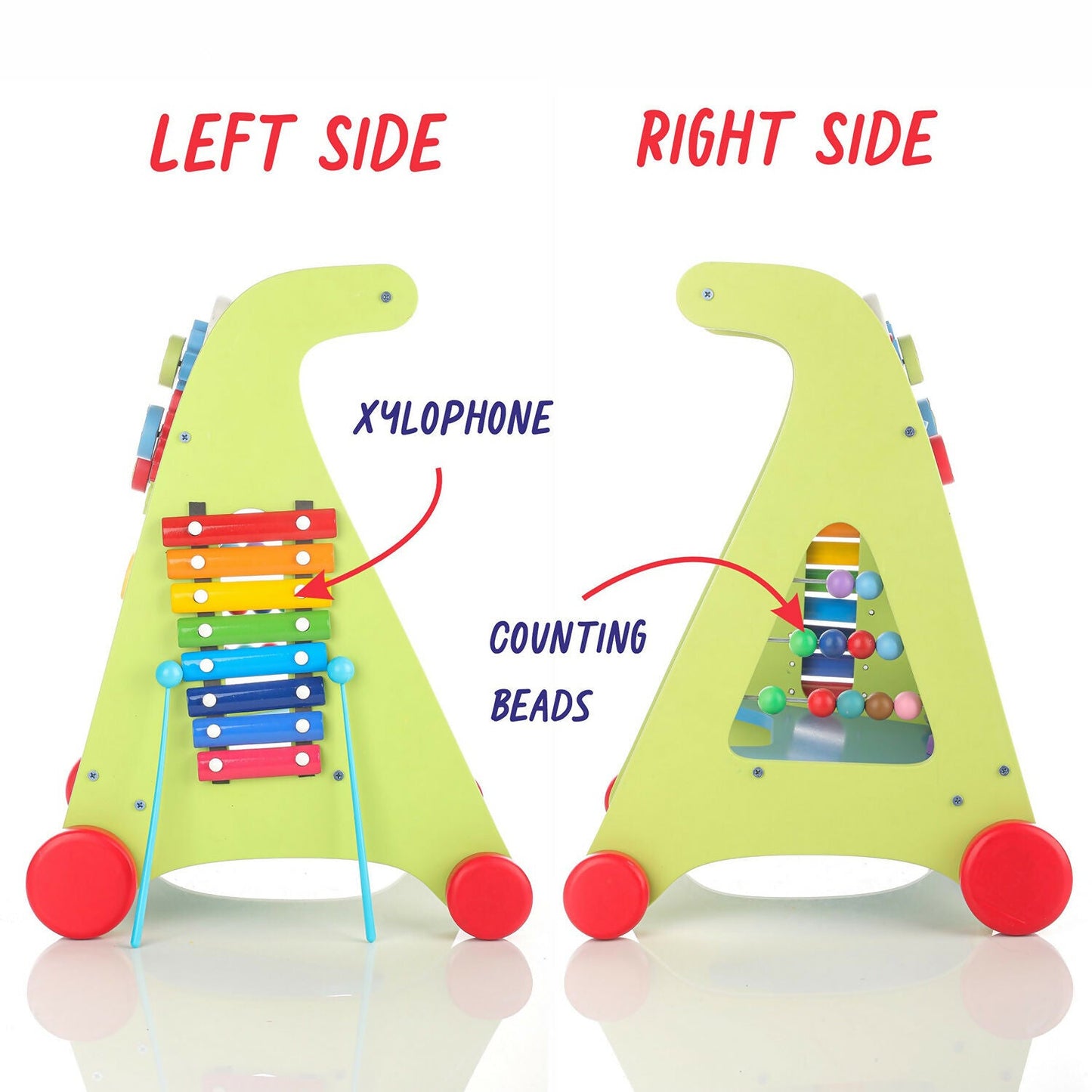 Wooden Baby Walker – Encourages First Steps & Motor Skills