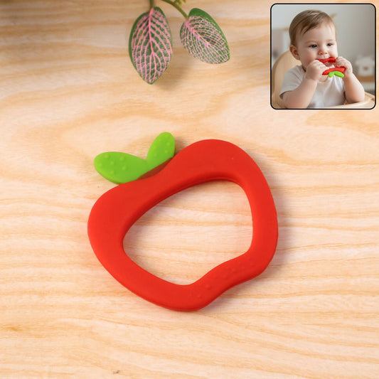 Silicone Baby Teether – Apple Shape for Soothing Gum Relief