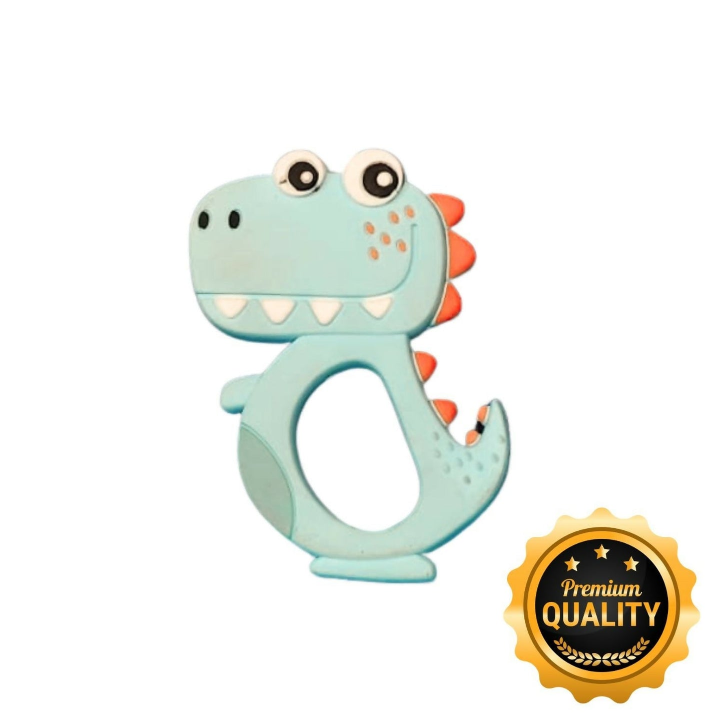 Silicone Dinosaur Baby Teether – Soft, Safe Chewing Toy