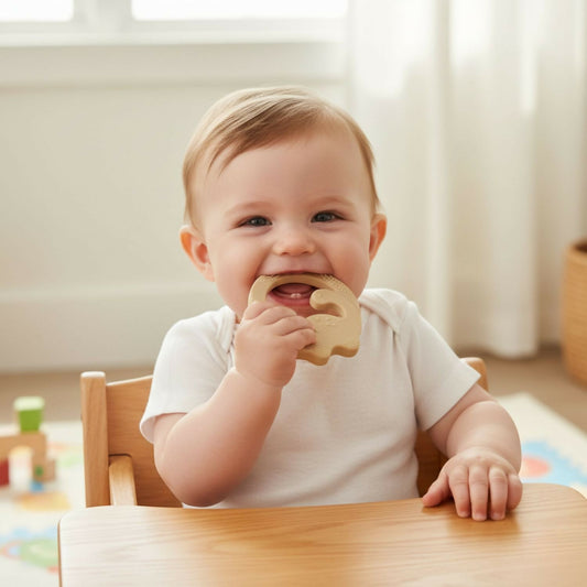 Dinosaur Baby Teether – Soothes Gums with Safe Silicone